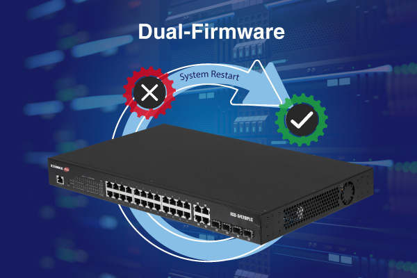EDIMAX IGS-5654PLX Industrial Surveillance VLAN 54-port Gigabit PoE+ Long Range Web Smart Layer 2 Switch with 6 SFP+ 10G Ports, dual firmware