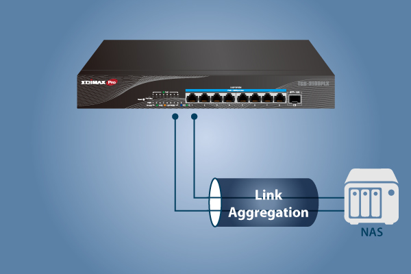 EDIMAX TGS-3109PLX 8-Port 2.5 Gigabit PoE++ 90W web smart switch with link aggregation